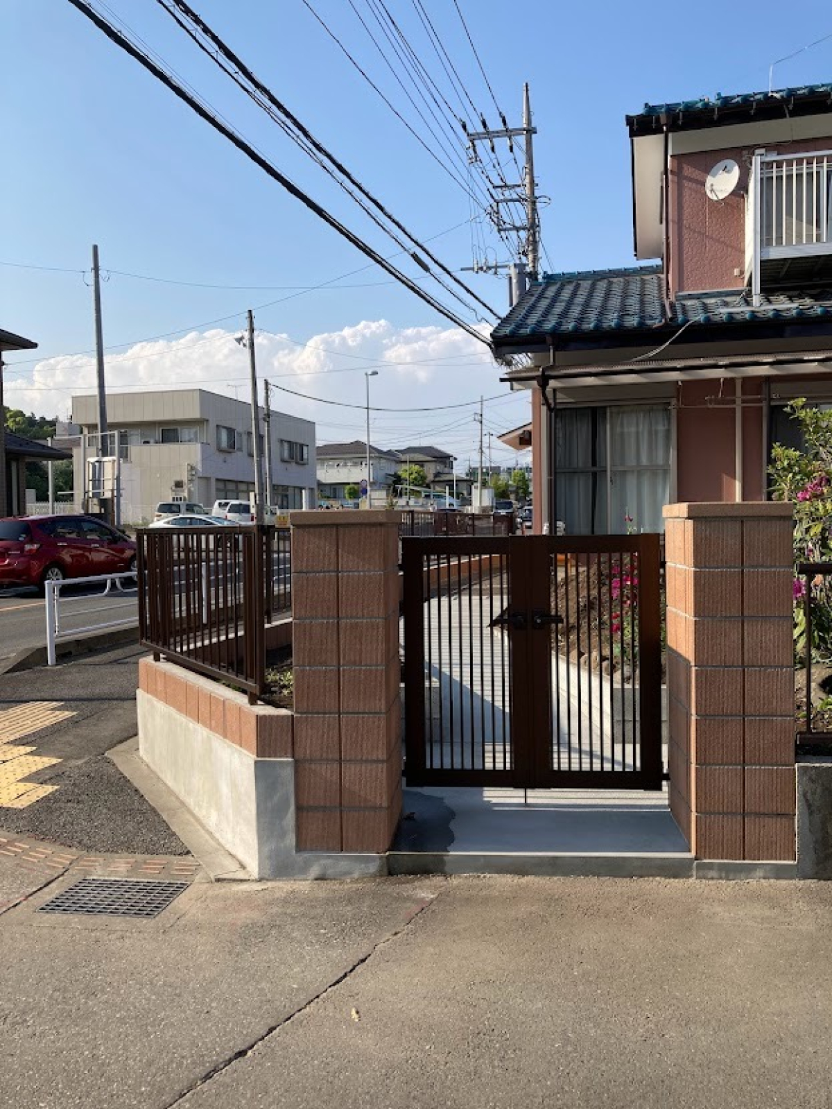 工事後の玄関